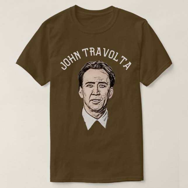 Idrotten Nicolas Cage som John Travolta T Shirt (Design framsida)