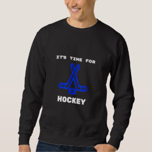 Idrotten spelar isjockey i Hockey Kärlek Lång Ärmad Tröja