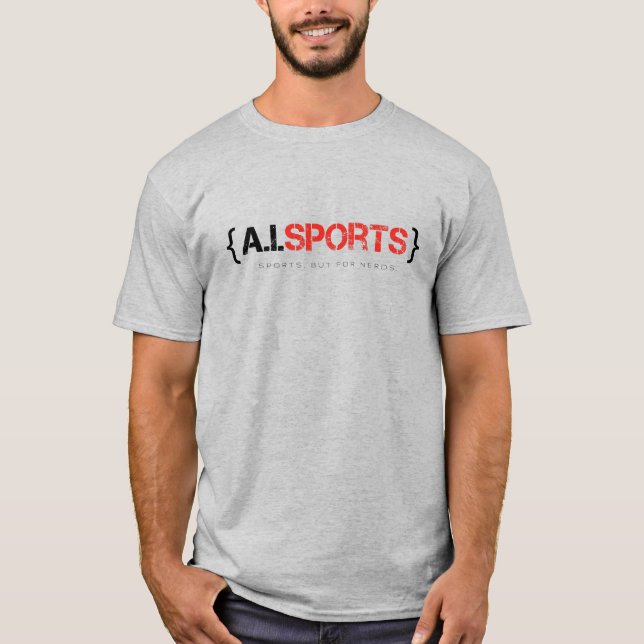 Idrotter, men för nördar! t shirt (Framsida)