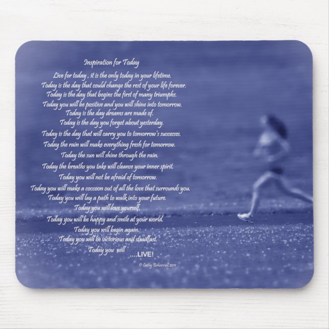 Idrotts- inspiration för i dag musmatta (Framsidan)