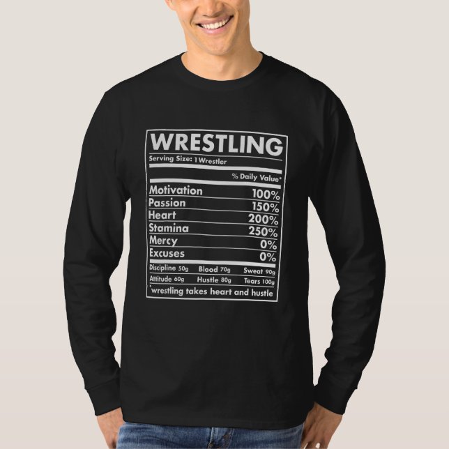 Idrotts näring brottning t shirt (Framsida)