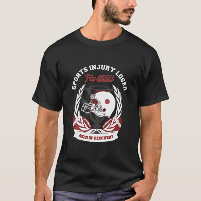 Idrottsåtervinning Football, Broken Leg, Shoul T Shirt (Framsida)