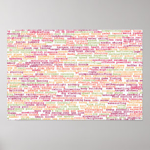 Idrottsbakgrund Poster