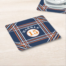 Idrottsblått och orange underlägg