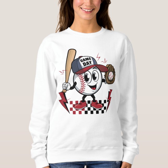 Idrottsdagen i Cute Baseball T Shirt (Framsida)