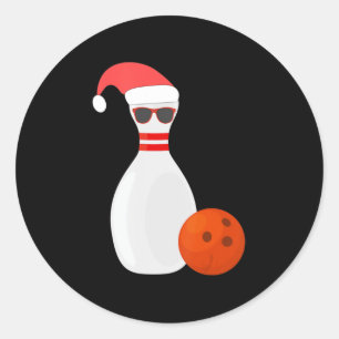 Idrottsdagen - Snögubbe Bowling Runt Klistermärke