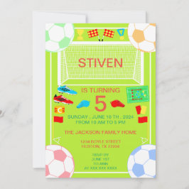 Idrottsdagens födelsedag - färgstark inbjudan