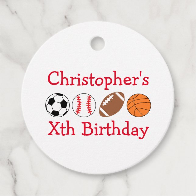 Idrottsdagstidning Gåvor Etiketter (Framsida)