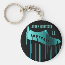 Idrottsdesign för fotbollsspelare/personlig nyckelring