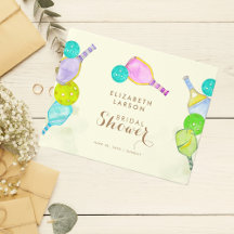 Idrottsentusiast Vattenfärg  Pickleball Bröllopste