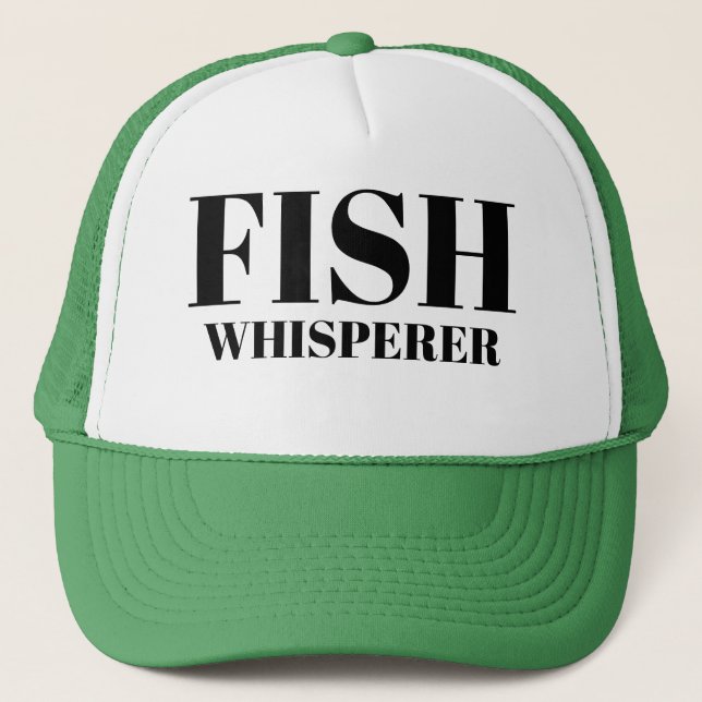 Idrottsfiske Pappa Baseball FISH WHISPERER Lucky  Keps (Framsida)