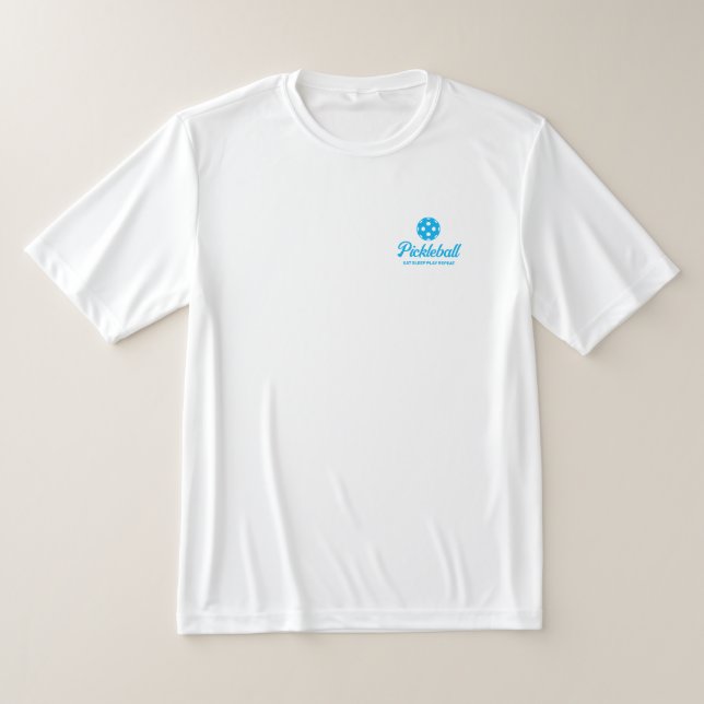Idrottsfuktad logotyp med pickleball t shirt (Laydown)