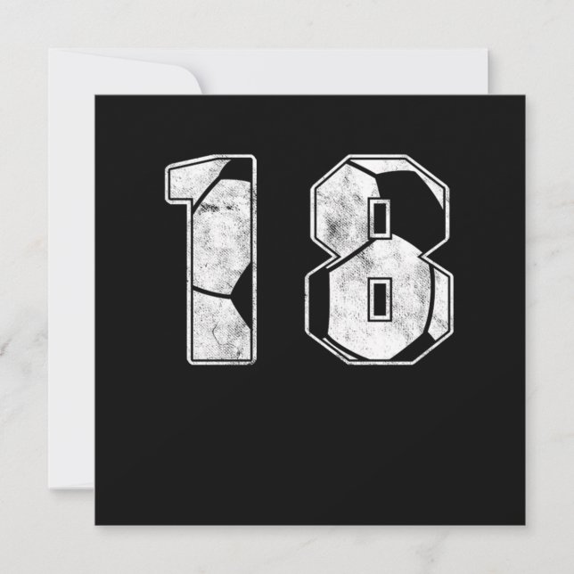 Idrottsgåva 18:e födelsedagsfirandet inbjudningar (Framsida)