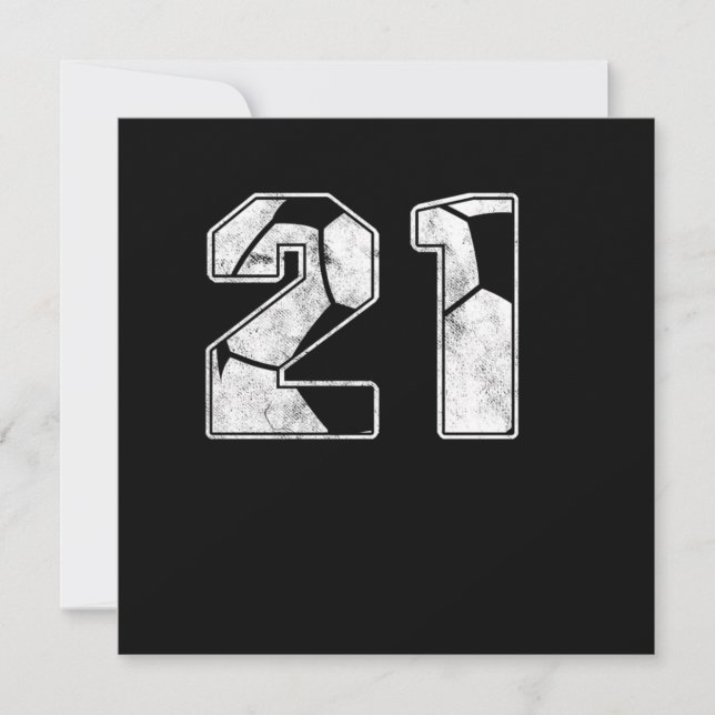 Idrottsgåva från 21:a födelsedagen inbjudningar (Framsida)