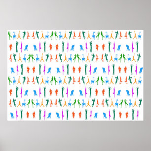 Idrottsgrafik för Poster
