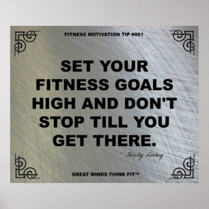 Idrottshallaffisch för konditionmotivationen #001 poster