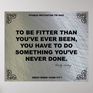Idrottshallaffisch för konditionmotivationen #005 poster