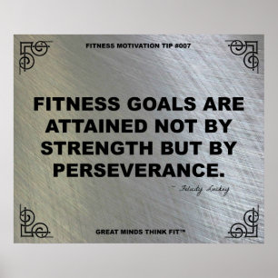 Idrottshallaffisch för konditionmotivationen #007 poster