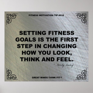 Idrottshallaffisch för konditionmotivationen #018 poster