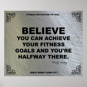 Idrottshallaffisch för konditionmotivationen #025 poster