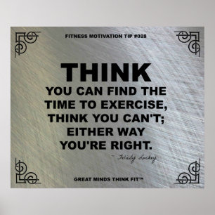 Idrottshallaffisch för konditionmotivationen #028 poster