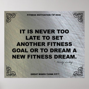 Idrottshallaffisch för konditionmotivationen #039 poster