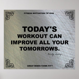 Idrottshallaffisch för konditionmotivationen #048 poster