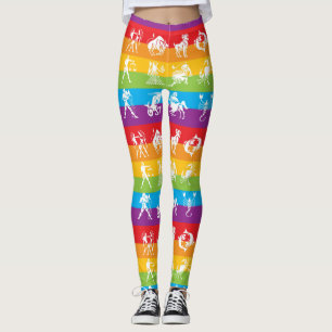 Idrottshallen för regnbågehoroskopYoga övar Leggings