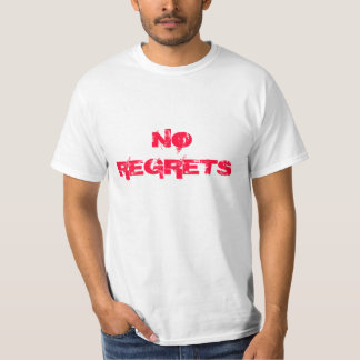 Idrottshallmotivation "inga ånger ", t-shirt