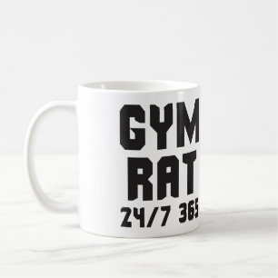 Idrottshallråtta - 24/7 365 - Bodybuilding Kaffemugg