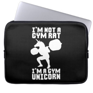 Idrottshallråtta vs idrottshallunicornen - rolig laptop sleeve