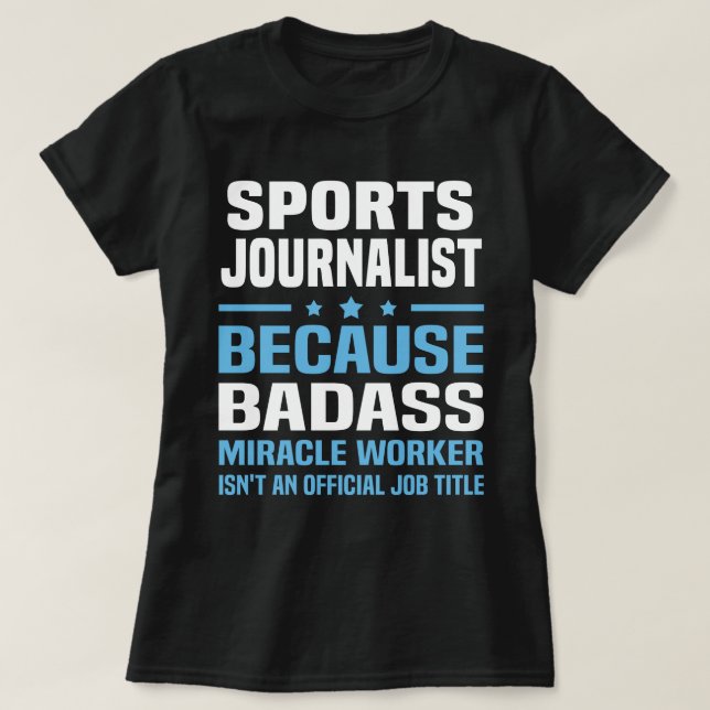 Idrottsjournalist T Shirt (Design framsida)