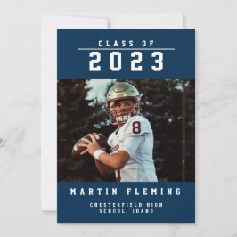 Idrottsklassen Anpassningsbar Photo Blue Studenten Meddelande