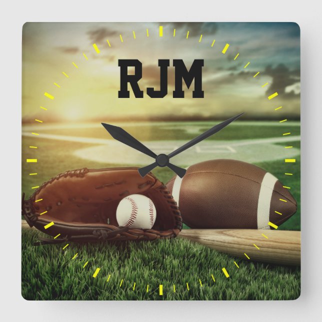 Idrottsklocka - SRF Fyrkantig Klocka (Framsida)