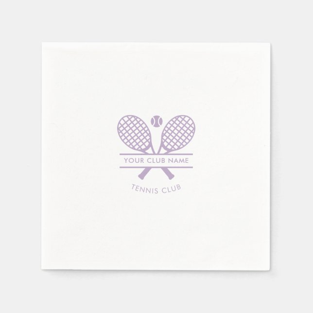 Idrottsklubb namn Tennisracket Ikoner Papper Pappersservett (Framsidan)