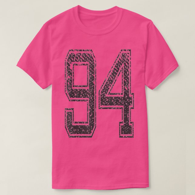 IdrottslagNummer 94 År 1994Midnight Black T Shirt (Design framsida)