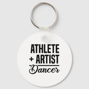 Idrottsman + Artist = Dancer Ballerina Ballet Danc Nyckelring