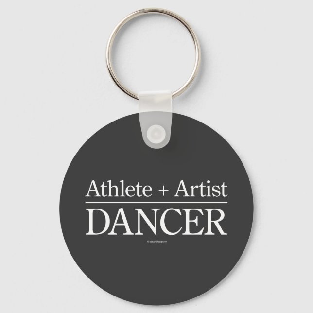 Idrottsman + Artist = dansare Nyckelring (Framsida)