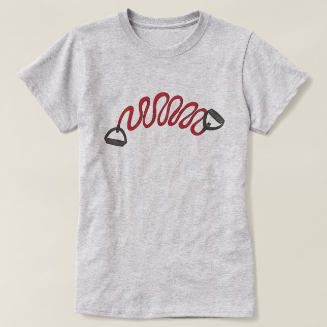 Idrottsman för att träna ut motståndskraft mot and tee shirt (Design framsida)