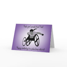 Idrottsman för barnstol, födelsedagskort