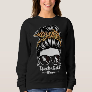 Idrottsman för Fält och Mamma Messy Bun Hair Sprin T Shirt