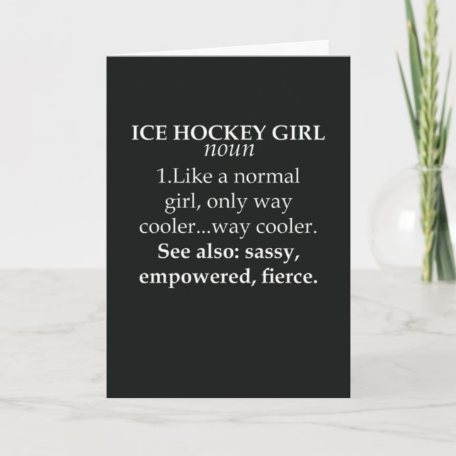 Idrottsman för lekmogen ishockey-kort kort (Framsida)