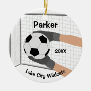 Idrottsman Fotboll Goalie Ornament