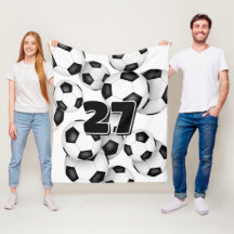 idrottsman jersey-nummer på en grupp fotbollar