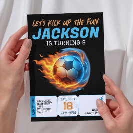 Idrottsman på Födelsedagsfesten Fotdag för fotboll Inbjudningar