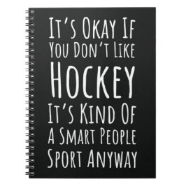 Idrottsman Player Team Black (ung. Hockey Gifts) Anteckningsbok
