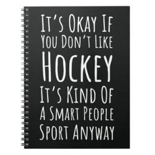 Idrottsman Player Team Black (ung. Hockey Gifts) Anteckningsbok