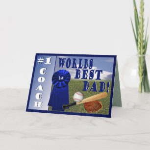 Idrottsmän Worlds bästa gratulationskort för Pappa Kort