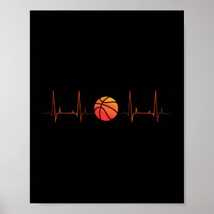 Idrottsmannen Basketball Heartslag Coach Player Sp Poster