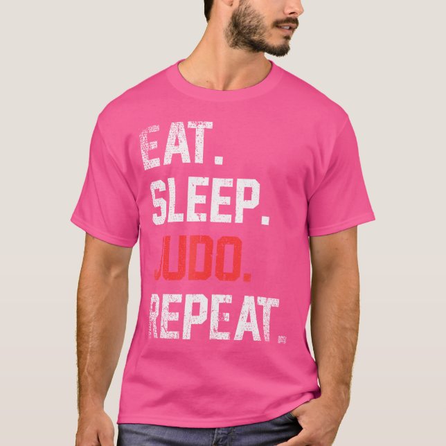 Idrottsmannen Eat Ssov Judo Repeat T Shirt (Framsida)